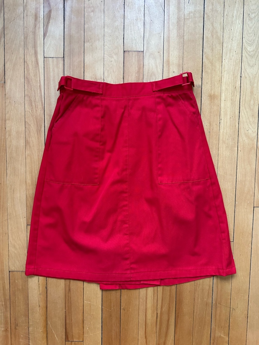 Tabi International Red A-Line Skirt